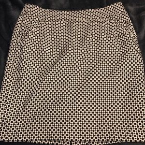 Black and cream skirt